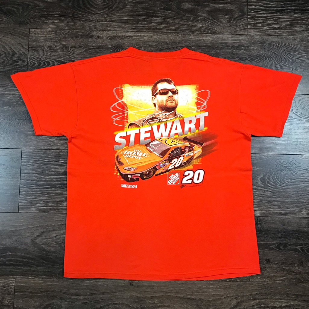 Winners Circle Daytona 500 Nascar Mens 2008 Tony Stewart Racing Orange Shirt L